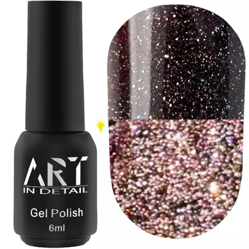 ART Гель-лак світловідбивний ART Flash Gel Polish №FG010, 6 мл 20316 фото