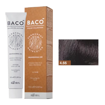 KAARAL BACO COLOR COLLECTION аміачна фарба №4.66 100 мл каштан інтенсивно-червоний 62083 фото