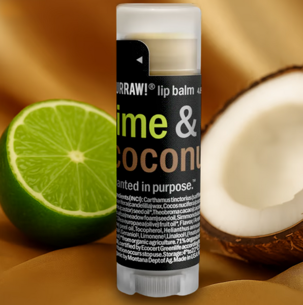 Hurraw! Бальзам для губ Lime&Coconut Lip Balm (4,8г) 112566 фото