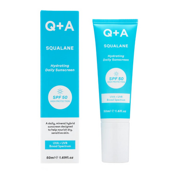 Q+A Зволожуючий сонцезахисний крем для обличчя Q+A Squalane Hydrating Daily Sunscreen 50 мл 64319 фото