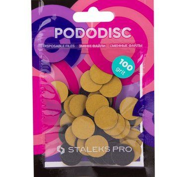 STALEKS Змінні файли чорні PODODISC STALEKS PRO S 100 грит (50 шт) 55226 фото