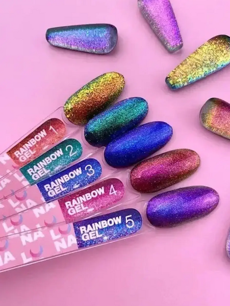 LUNAmoon Блискітки для нігтів Rainbow Gel №4 5ml 16979 фото