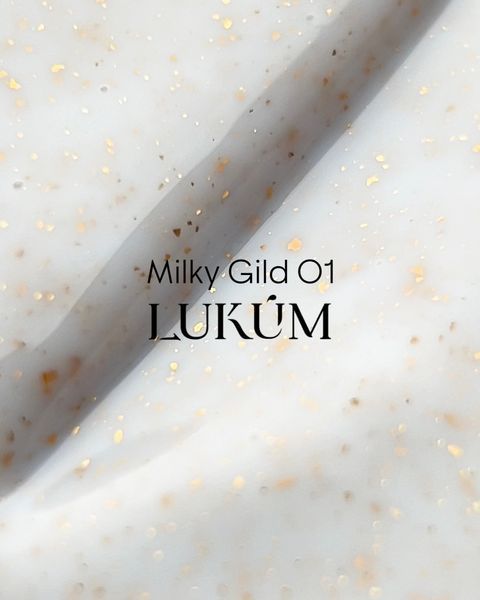 LUKUM Aurum Gel Milky Gild 01, 30 ml 72547 фото