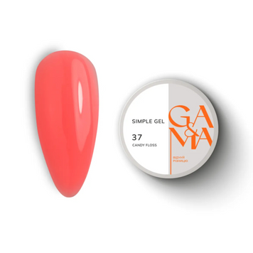GA&MA Simple gel Candy Floss 037 / Сімпл гель 037 Кенді Флос 15 мл 71663 фото
