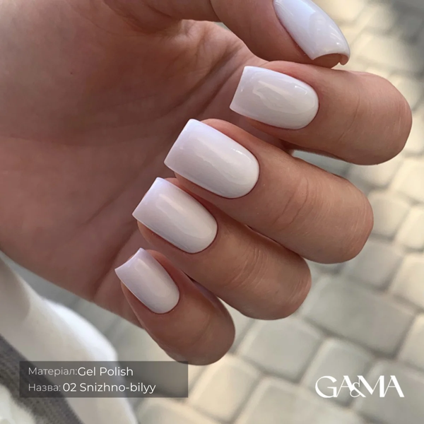 GA&MA Basic collection 002 snizno-bilyy / Базова колекція 002 сніжно-білий 15 мл 18774 фото