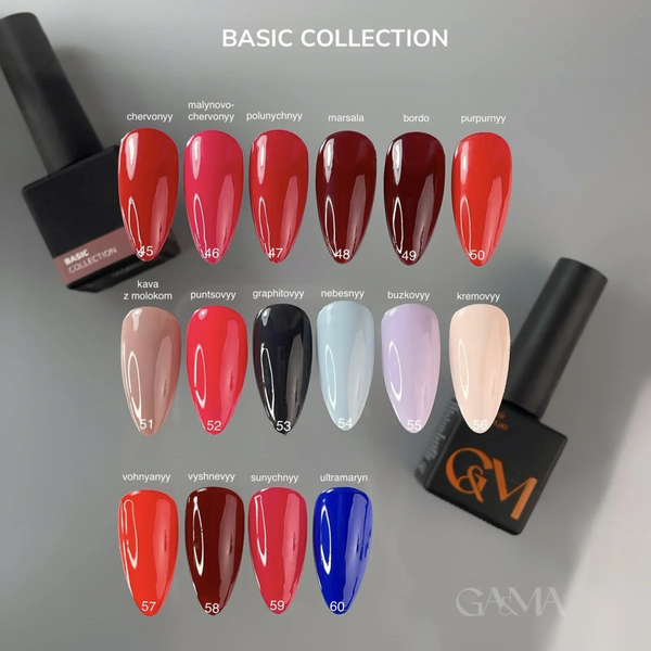 GA&MA Basic collection 055 buzkovyy / Базова колекція 055 бузковий 10 мл 18810 фото