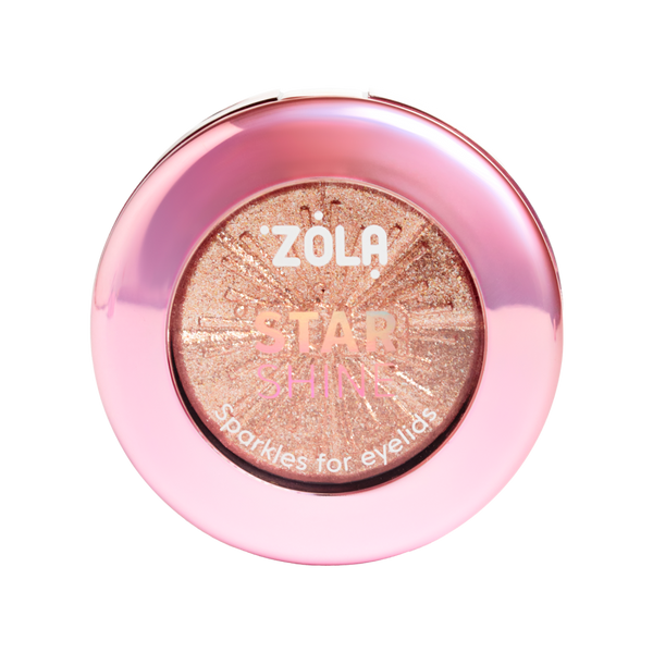 ZOLA Блискітки для повік STAR SHINE SPARKLE Rose Gold 113562 фото