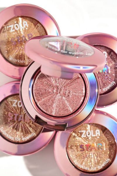 ZOLA Блискітки для повік STAR SHINE SPARKLE Silver Pink 113561 фото