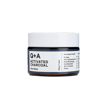 Q+A Маска для обличчя "детокс" з активованим вугіллям Q+A Activated Charcoal Face Mask 50g 6641 фото