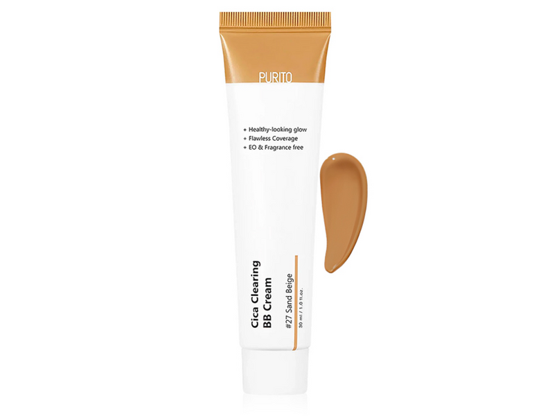 PURITO Cica Clearing BB Cream #27 Sand Beige 30 ml BB-крем для чутливої шкіри з центелою #27 пісочний беж 71316 фото