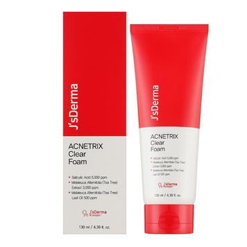 J'SDERMA Пінка відновлююча для проблемної шкіри Acnetrix Clear Foam, 130 мл 5719 фото