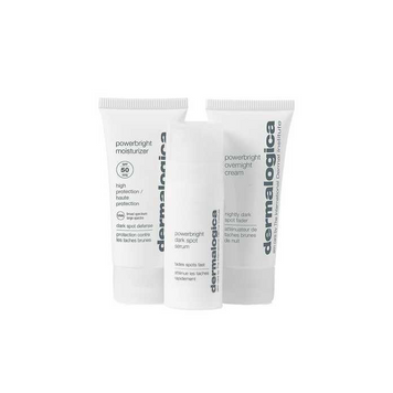 Dermalogica Набір для боротьби з нерівним тоном шкіри та гіперпігментацією - Dark Spot Solutions Kit
(Powerbright Dark Spot Serum 10ml, Powerbright Moisturizer SPF50, 12ml, Powerbright Overnight Cream 5422 фото