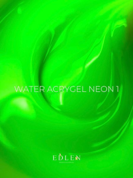 Edlen Water Acrygel Neon 15 ml. №01 52719 фото Edlen Water Acrygel Neon 15 ml. №01 52719 фото
