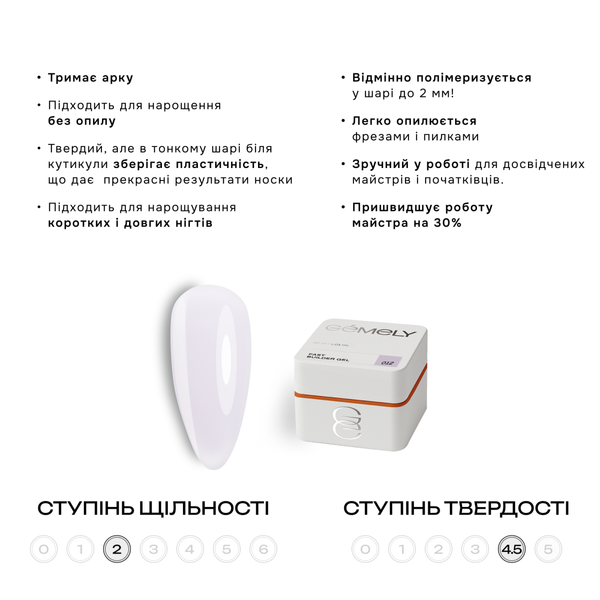 GEMELY ex GA&MA Гель Fast Builder Gel 012, 15 мл 106474 фото