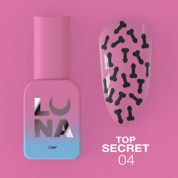 LUNAmoon Топ для гель-лаку Top Secret №4 13ml 65408 фото