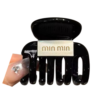 Заколка для волосся крабик MIU MIU Crazy Mood 4,5см, чорний, 1шт 67516 фото