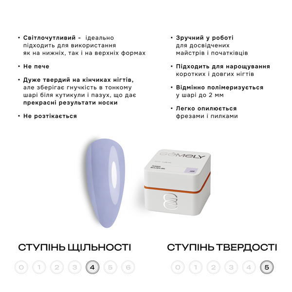GEMELY ex GA&MA Гель Power Builder Gel 026, 30 мл 109820 фото