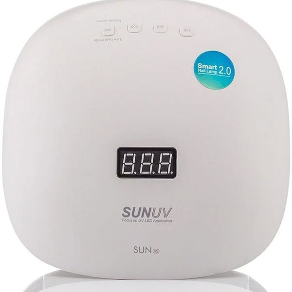 Komilfo SUNUV Універсальна UV LED лампа Sun4S 48 Вт, White, чорна вставка 496991 66262 фото