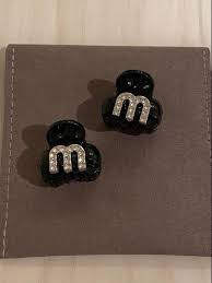 Заколка для волосся крабик MIU MIU Mini Mood чорний, 2,5 * 2,5 см 2шт 67594 фото