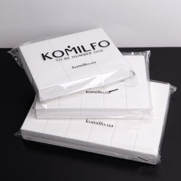 Komilfo Шліфувальник для нігтів Large 76*34*12 мм білий 120/120 ( 24шт. в пачці) 12628 фото