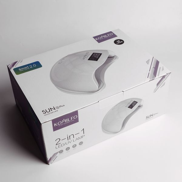 Komilfo SUNUV Універсальна UV LED лампа Sun5 Plus 48 Вт, White, кварцові світлодіоди 214032 66263 фото