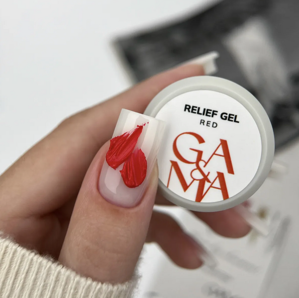 GEMELY ex GA&MA Relief Gel Red/ Рельєф Гель Червоний 5 мл 70588 фото