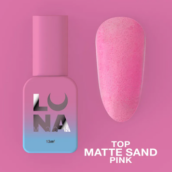 LUNAmoon Матовий топ без липкого шару Top Matte Sand Pink 13ml 66303 фото