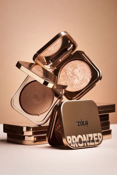 ZOLA Бронзер Natural Bronze Glow 01 Ніжна мармурова бронза Nude Marbie Bronze 118120 фото