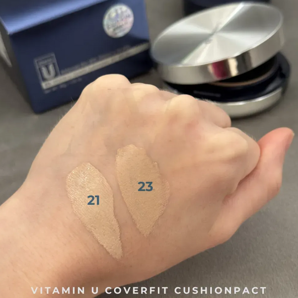 CU SKIN Кушон із полінуклеотидами та вітаміном U Vitamin U Coverfit Cushion Pact SPF 50+ / PA++++ 23 тон 115217 фото