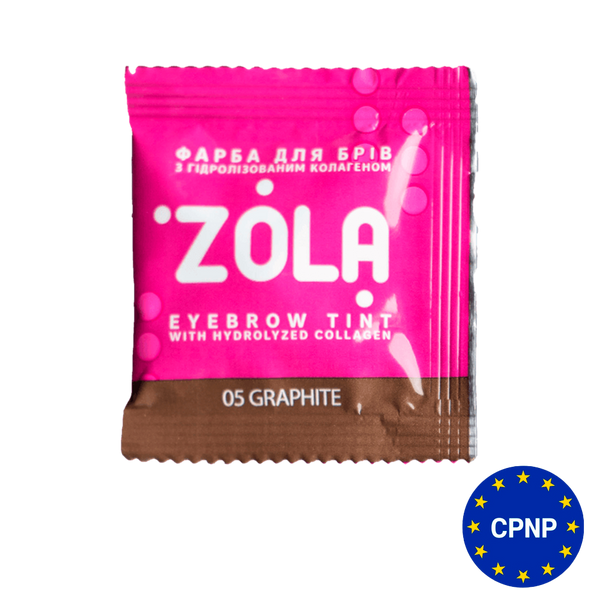 ZOLA Фарба для брів в саше з колагеном Eyebrow Tint With Collagen 05 Graphite 5 мл. 20667 фото
