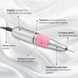 BUCOS Nail Drill Set Drill Pro ZS-601 PINK 45000 об/хв 65Вт Фрезер для манікюру 53013 фото 4