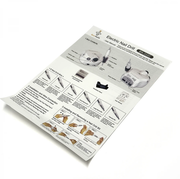 BUCOS Nail Drill Set Drill Pro ZS-601 WHITE 45000 об/хв 65Вт Фрезер для манікюру 55082 фото