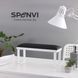 SPENVI Підставка для манікюру Loft Black на знімних білих металевих ніжках на білій основі 35887 фото 3