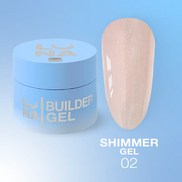 LUNAmoon Гель для нарощування Shimmer Gel №2 15 ml 109191 фото
