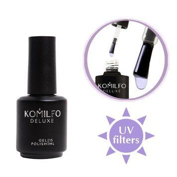 Komilfo No Wipe with Filters Top HEMA/TPO free &ndash; топ для гель-лаку без ЛШ, з УФ фільтрами, 15 мл 111435 фото