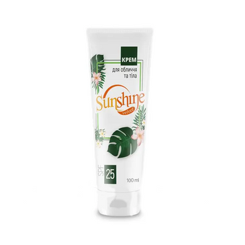 Velvet SUNCHINE SPF 25 сонцезахисний крем для обличчя та тіла, 200 мл 42355 фото