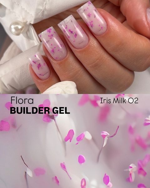 LUKUM Flora Builder Gel, Iris Milk 02, 15 мл 112431 фото