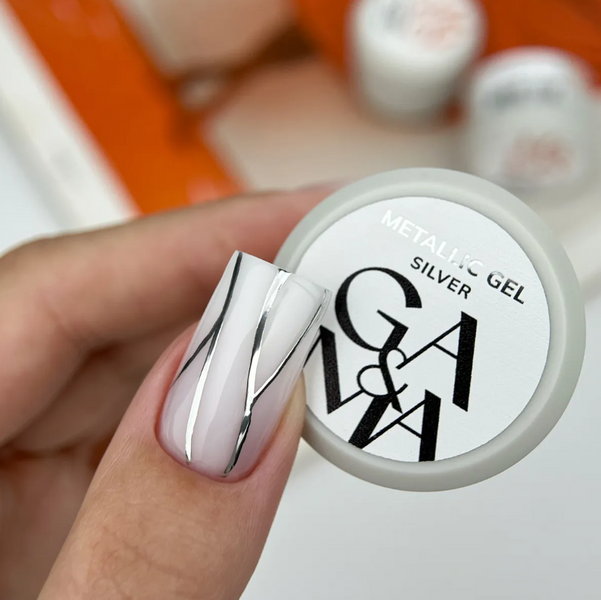 GA&MA Metallic Gel Silver 55295 фото