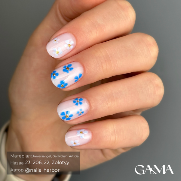 GA&MA Basic collection 022 voloshkovyy / Базова колекція 022 волошковий 10 мл 18791 фото