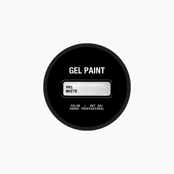 ADORE Арт-гель Gel Paint 5g №01 white 37526 фото
