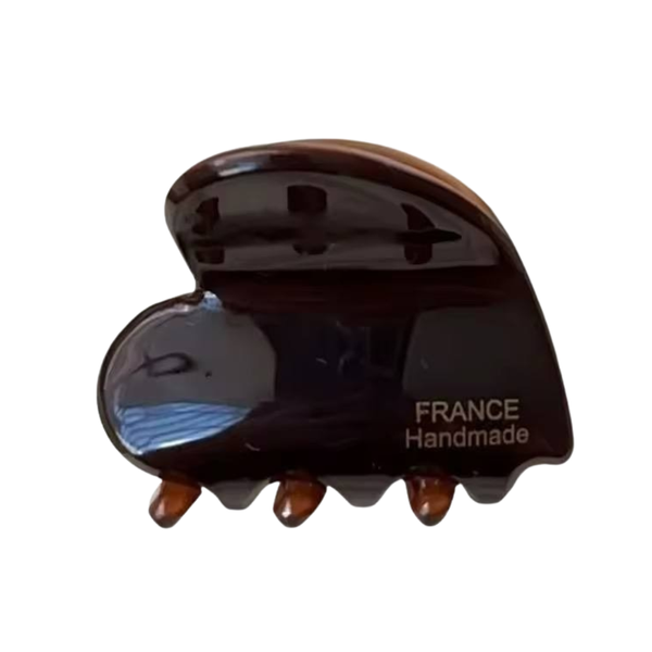 Заколка для волосся крабик FRANCE Handmade ТЕМНО-КОРИЧНЕВИЙ 3,5см, 1шт 66417 фото