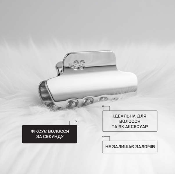 SISTER'S AROMA Металева заколка для волосся Silver 109883 фото