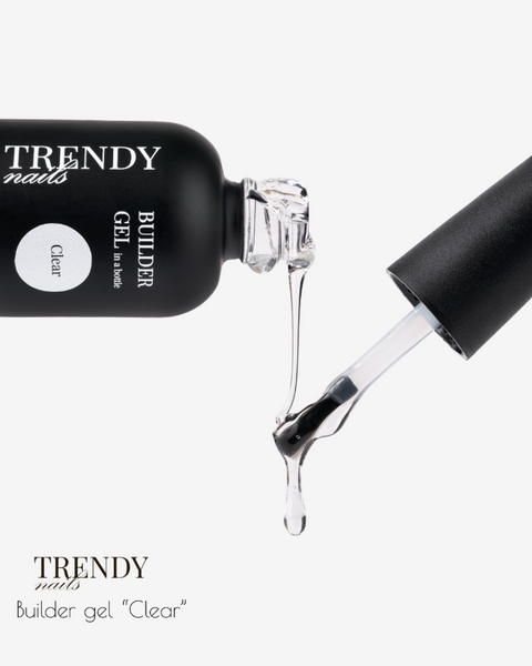 Trendy Nails Builder Gel in a bottle Clear HEMA/TPO free 10 ml 113401 фото