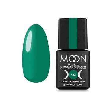Moon - Гель-лак "Breeze" [422 - смарагдовий емаль] (8 мл) 51354 фото
