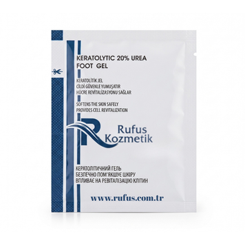 Rufus Keratolytic 20% Urea Foot Gel | Гель-кератолітик для педикюру з 20% сечовиною ТЕСТЕР 71790 фото