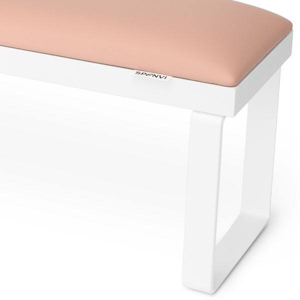 SPENVI Підставка для манікюру Loft Light pink на знімних білих металевих ніжках на білій основі 35892 фото