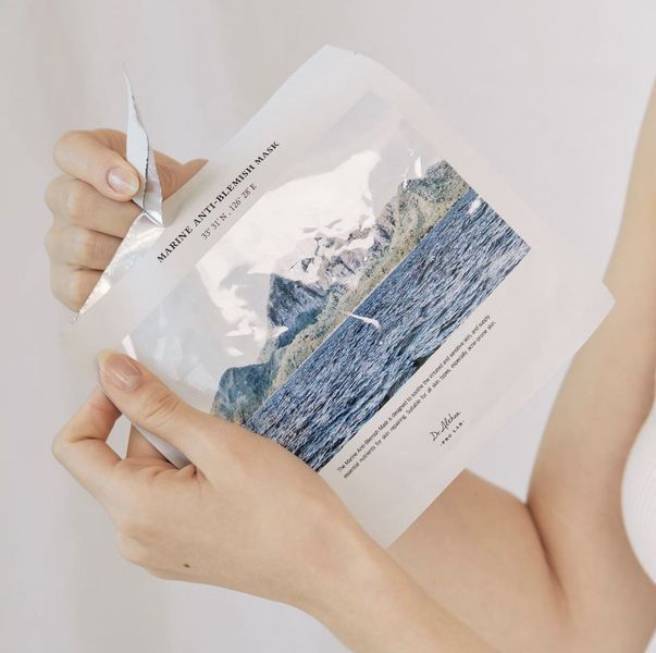 Dr.Althea Тканинна маска для обличчя протизапальна Marine Anti-Blemish Mask, 27 г 102925 фото