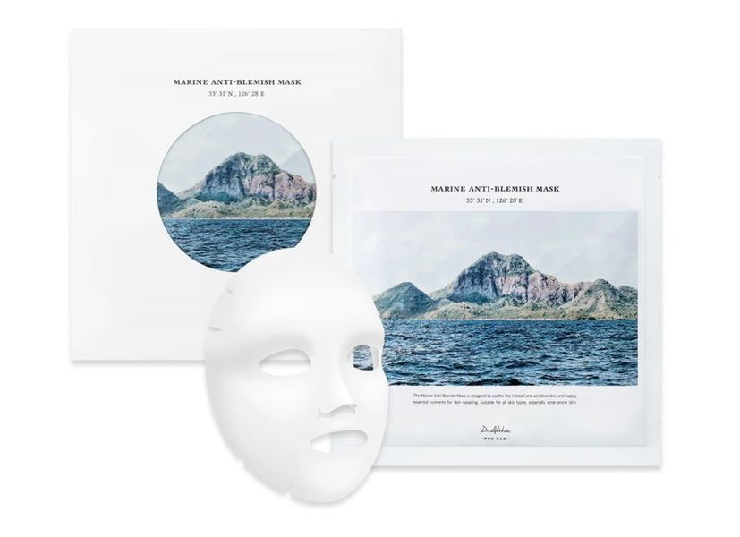 Dr.Althea Тканинна маска для обличчя протизапальна Marine Anti-Blemish Mask, 27 г 102925 фото