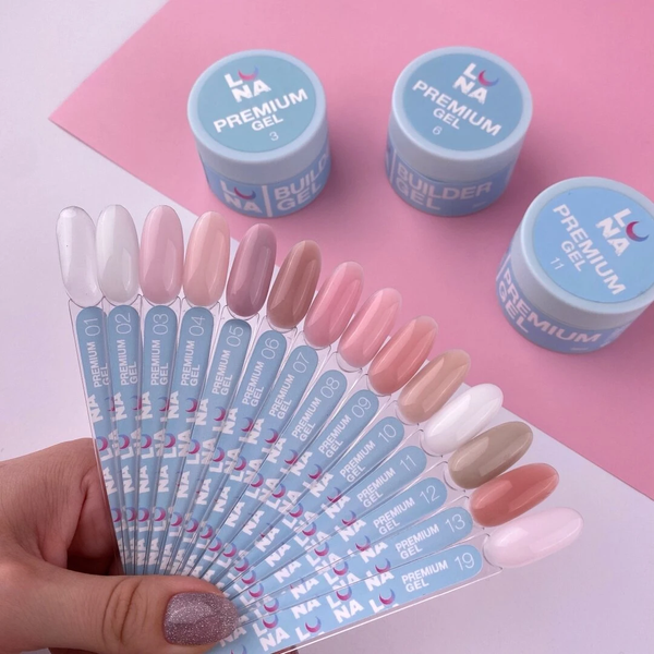 LUNAmoon Гель для нарощування Premium Gel №1 15ml 16727 фото