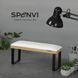 SPENVI Підставка для манікюру Loft White на знімних чорних металевих ніжках на коричневій основі 35878 фото 3